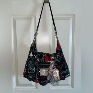 Coach Poppy graffiti satchel Shoulder Bag